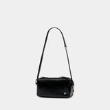 Soft Camera Shoulder Bag - Courreges - Leather - Black