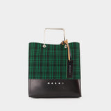 Small Shopper Bag - Marni - Wool - Green
