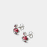 Fabianna Earrings - Vivienne Westwood - Metal - Red