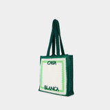 Crochet Shopper Bag - Casablanca - Cotton - Green