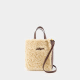 Museo Soft Mini Montone Shopper Bag - Marni - Leather - Beige