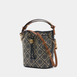 T-Monogram Mini Purse - Tory Burch - Leather - Blue