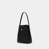Belted Bucket Purse - TOTEME - Leather - Black