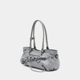 Le City East West Shoulder Bag - Balenciaga - Leather - Grey