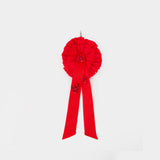 Ribbon Rosette Coin Purse - Simone Rocha - Nylon - Red