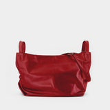 Tulip L Shoulder Bag - YOHJI YAMAMOTO - Leather - Burgundy