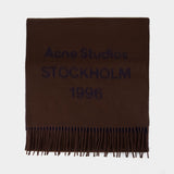 Scarf - Acne Studios - Wool - Brown
