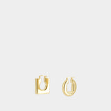 Les Boucles Rond Carré - Jacquemus - Metal - Gold