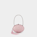 Oval Crystal Chain Clutch - SELF PORTRAIT - Synthetic - Pink