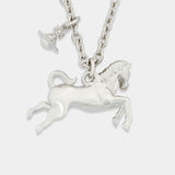 Horse Necklace - Vivienne Westwood - Silver - Silver-plated