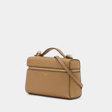 Slim Top Handle Purse - Tory Burch - Leather - Beige