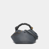 Bou Small Handbag - Ganni - Cotton - Grey