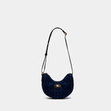 Ll Horseshoe Crossbody - Burberry - Cotton - Blue