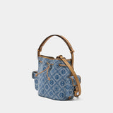 T-Monogram Purse - Tory Burch - Cotton - Blue