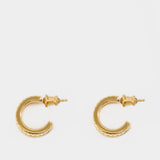 Ivi Mini Slot Earring 纯银镀金耳饰