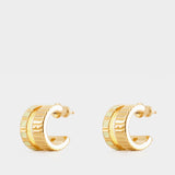Ivi Mini Slot Earring 纯银镀金耳饰
