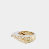 9克拉黄金Handcuff Purple戒指