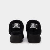 Funkette黑色女士皮毛一体鞋