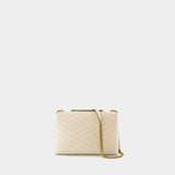 Tory Burch KiraChevr米色皮质包