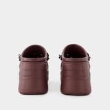 Siren Chain Slides - Crocs - Thermoplastic - Dark Cherry