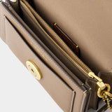 Tabby 20 深棕光面小牛皮 Hobo 腋下包