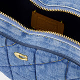 Heart 蓝色皮质斜挎包