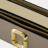 The Snapshot 棕色皮制斜挎单肩包