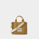 The Mini Tote 棕色棉质迷你托特购物包