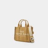 The Mini Tote 棕色棉质迷你托特购物包
