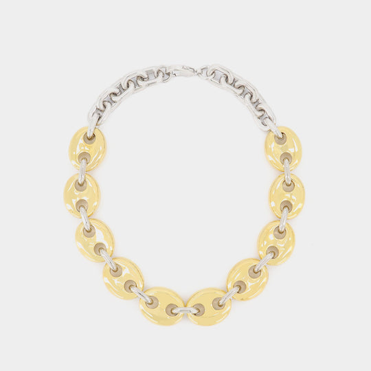 帕高 Paco Rabanne X Eight Necklace 镀金金属项链