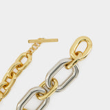 帕高 Paco Rabanne XL Link 镀金和银 手链金色