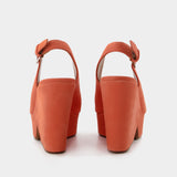 Clergerie Dylan 9 Sandals 皮质厚底高跟鞋