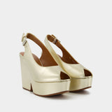 Clergerie Dylan 9 Sandals 皮质厚底高跟鞋