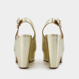 Clergerie Dylan 9 Sandals 皮质厚底高跟鞋