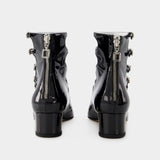 Carel Babies Xena 亮面牛皮低跟玛丽珍靴