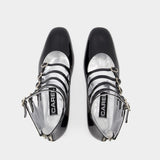 Carel Babies Xena 亮面牛皮低跟玛丽珍靴