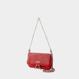 Rock Nano Hobo Bag - Zadig & Voltaire - Leather - Red