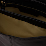 Othilia 黑色皮质链条手拿斜挎包