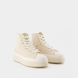 Austen High-Gb Sneakers - Isabel Marant - Écru - Cotton