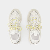 Isabel Marant Kindsay Gd白色皮质运动鞋