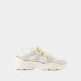 Isabel Marant Kindsay Gd白色皮质运动鞋