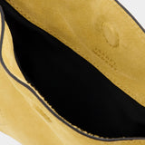 IsabelMarant黄色皮质迷你Moon单肩包