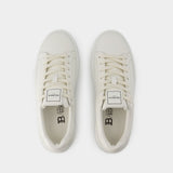 Balmain B-Court白色皮质运动鞋