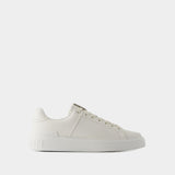 Balmain B-Court白色皮质运动鞋