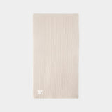 活希源 Courreges Ac Rib Scarf 羊毛长围巾