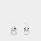 Balenciaga B Chain Xs Earp 银色耳钉