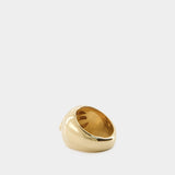 Balenciaga Bb Signet Ring金色戒指