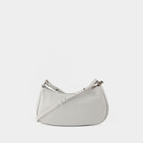 Balenciaga Le Cagole镜面白色皮质迷你链条钱包WOC包