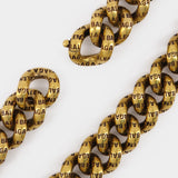 金色Logo金属项链