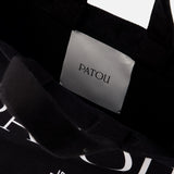 PATOU 黑色棉质小号托特包
